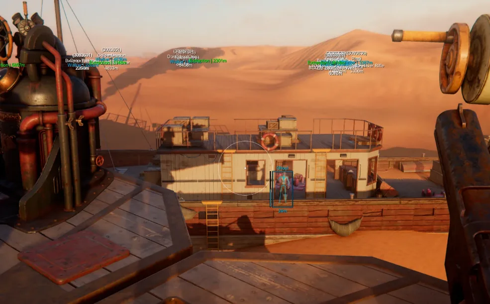 2D radar threat overlay for SAND: Raiders of Sophie