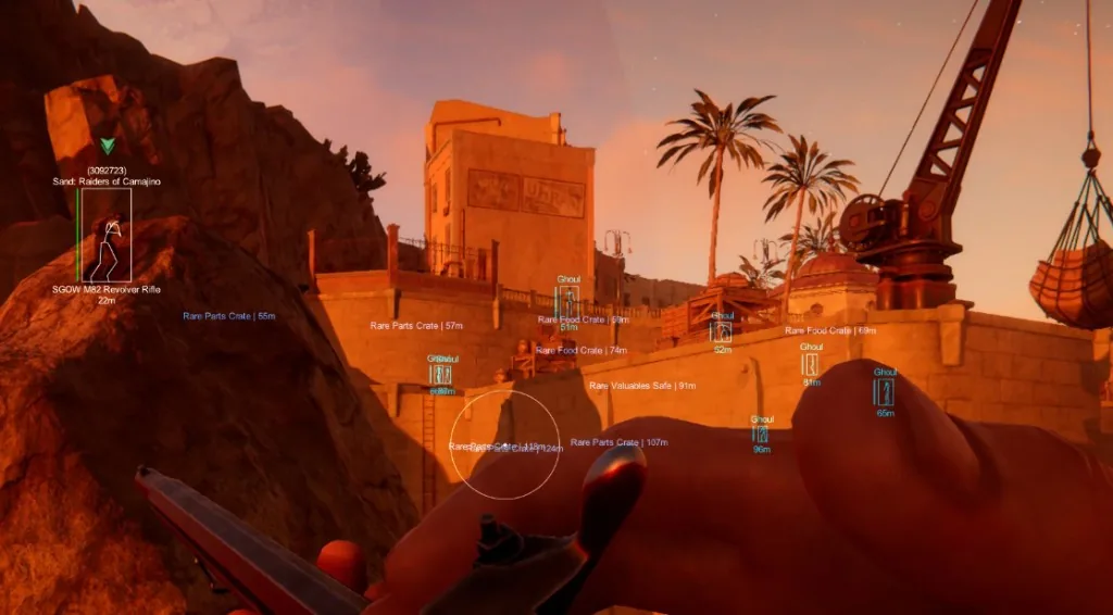 Wallhack outlines showing raiders and hostiles through walls